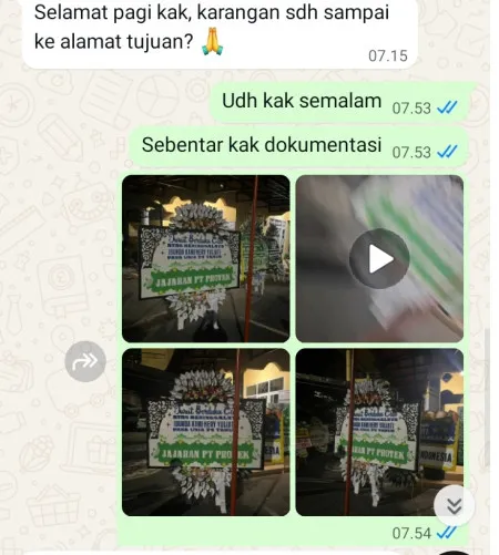 Pengiriman Papan Bunga Selamat Pasar Manggis