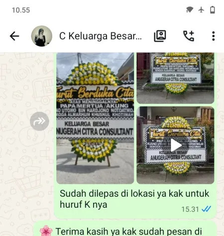 Pengiriman Papan Bunga Duka Pasar Manggis